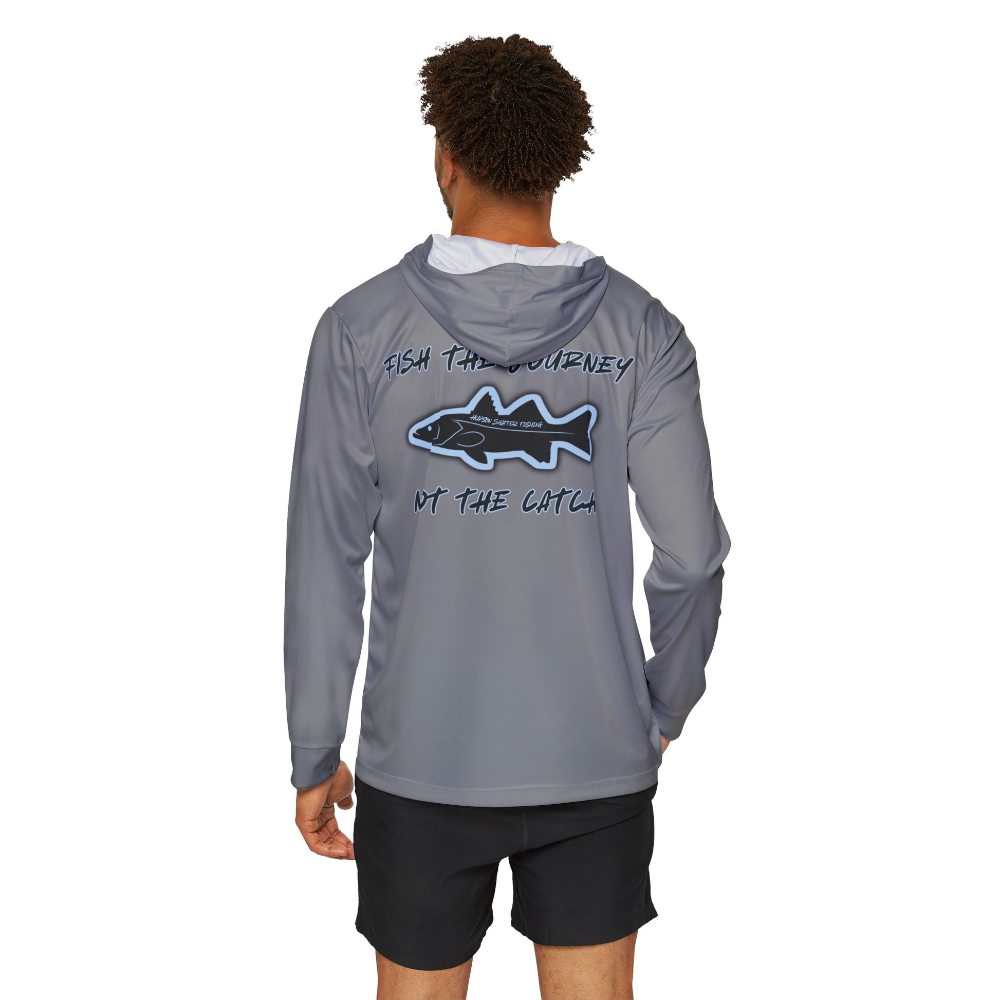 Fish The Journey UPF Hoodie (Grey)